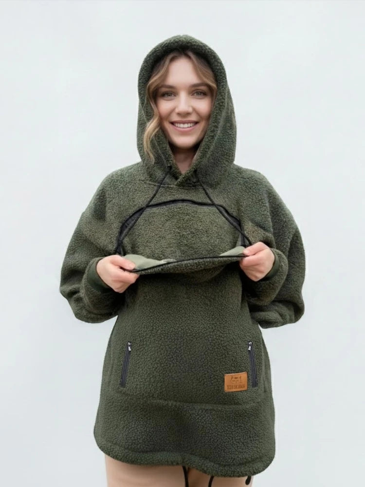 PetHug™ Hoodie 🐶🐱💖 Cozy Pet Pouch & Warm Comfort
