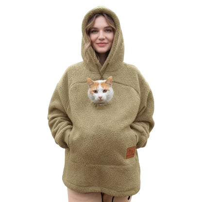 PetHug™ Hoodie 🐶🐱💖 Cozy Pet Pouch & Warm Comfort