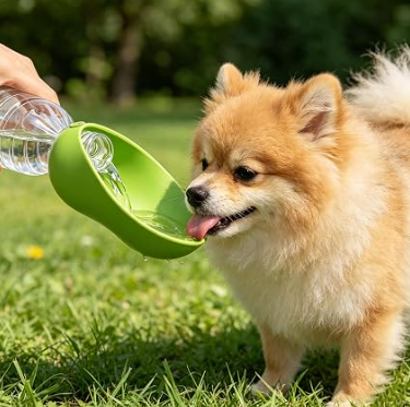 Portable Dog Water Bowl Attachment