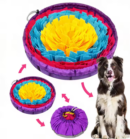 Dog snuffle mat feeder