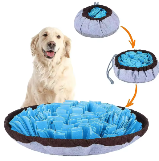 Dog snuffle mat feeder