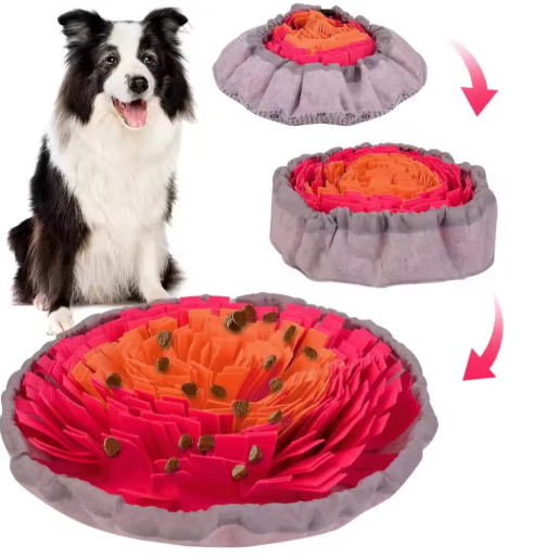 Dog snuffle mat feeder