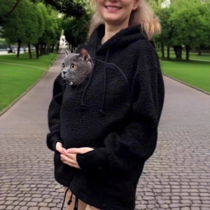 PetHug™ Hoodie 🐶🐱💖 Cozy Pet Pouch & Warm Comfort