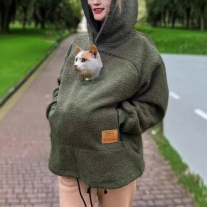 PetHug™ Hoodie 🐶🐱💖 Cozy Pet Pouch & Warm Comfort