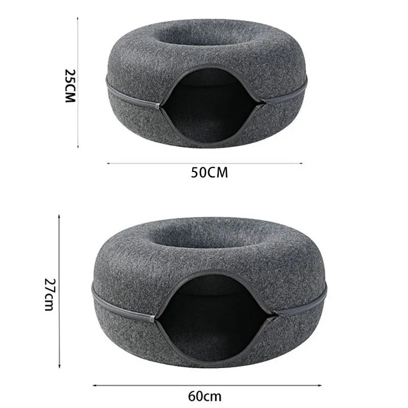 CozyLoop Donut Cat Bed & Play Tunnel