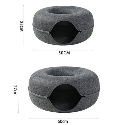 CozyLoop Donut Cat Bed & Play Tunnel